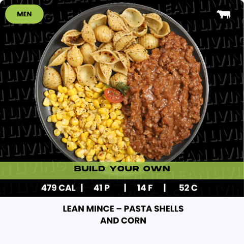 Lean Mince – Pasta Shells and Corn