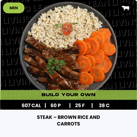 Steak – Brown Rice and Carrots