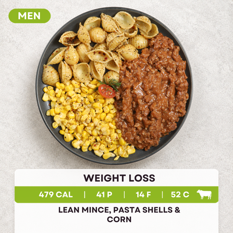Lean Mince – Pasta Shells and Corn
